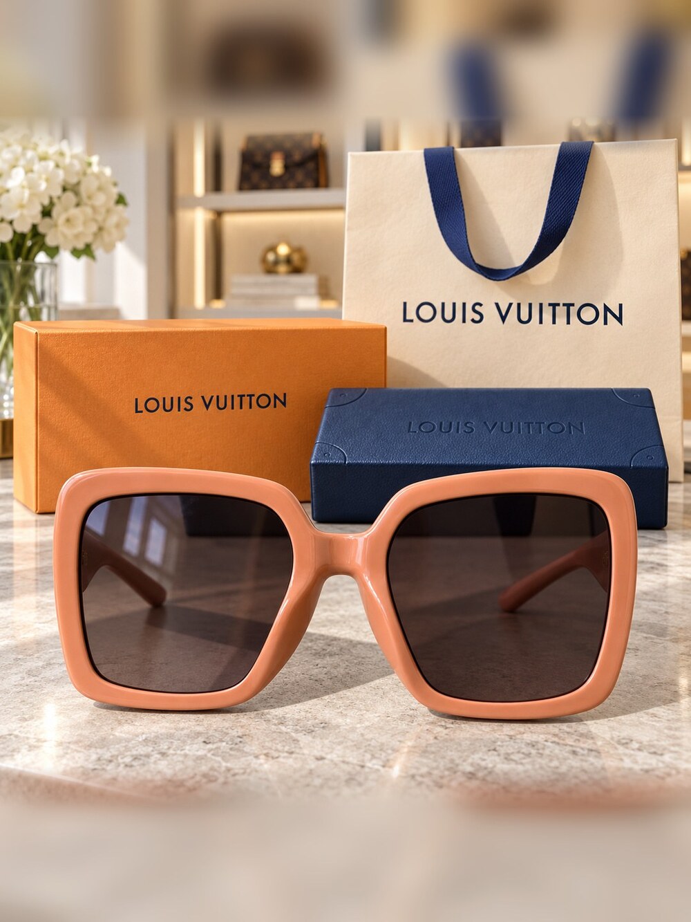Louis Vuitton Blush Square Sunglasses - Picture 5 of 6